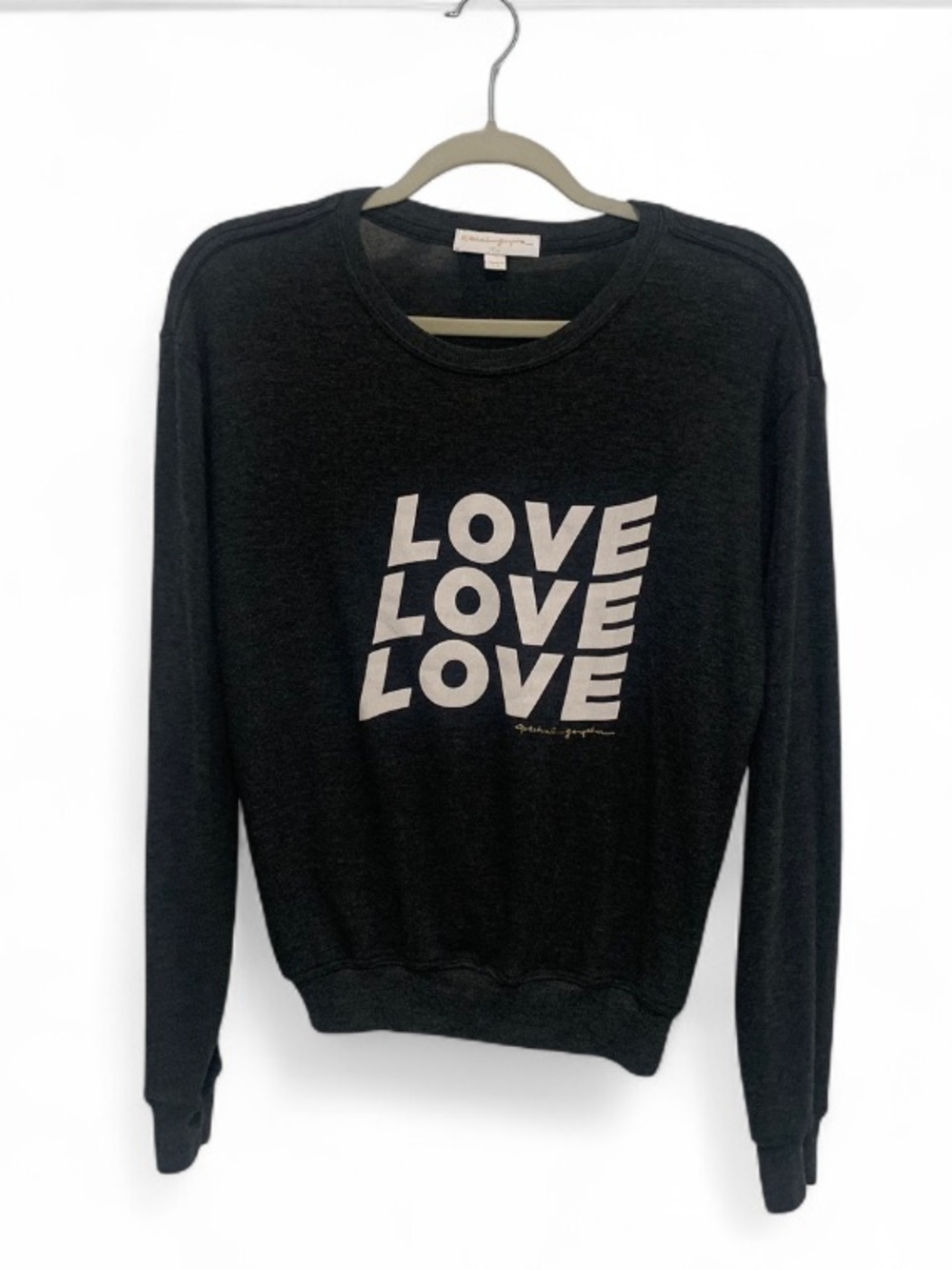 Spiritual Gangster Love Graphic Gray Women's Sweatshirt